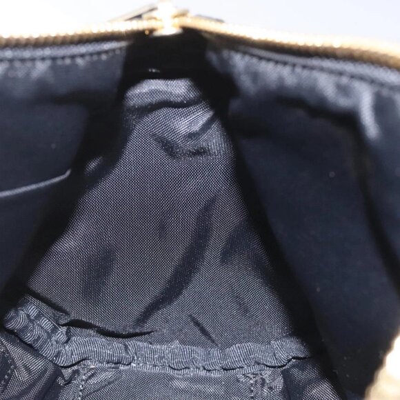 BURBERRY Nova Check Blue Label Hand Bag Nylon Leather Red Black gold Auth EC765 - Picture 14 of 16